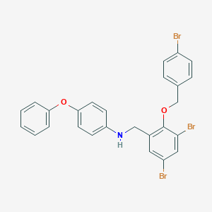 N-{3,5-dibromo-2-[(4-bromobenzyl)oxy]benzyl}-N-(4-phenoxyphenyl)amine
