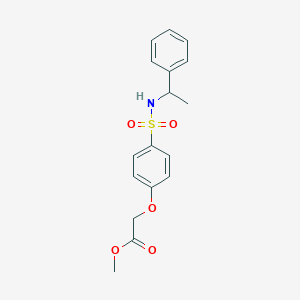 Methyl (4-{[(1-phenylethyl)amino]sulfonyl}phenoxy)acetate