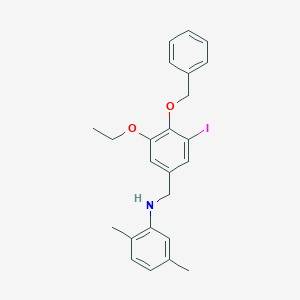 N-[4-(benzyloxy)-3-ethoxy-5-iodobenzyl]-2,5-dimethylaniline