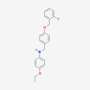 N-(4-ethoxyphenyl)-N-{4-[(2-fluorobenzyl)oxy]benzyl}amine