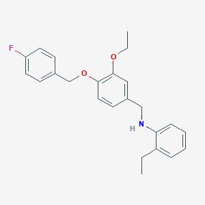 N-{3-ethoxy-4-[(4-fluorobenzyl)oxy]benzyl}-2-ethylaniline