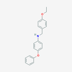 molecular formula C21H21NO2 B425440 N-(4-ethoxybenzyl)-N-(4-phenoxyphenyl)amine 
