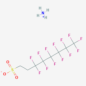 molecular formula C8H8F13NO3S B042550 Ammonium 3,3,4,4,5,5,6,6,7,7,8,8,8-tridecafluoro-1-octanesulfonate CAS No. 59587-39-2