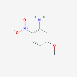 molecular formula C7H8N2O3 B042563 5-甲氧基-2-硝基苯胺 CAS No. 16133-49-6
