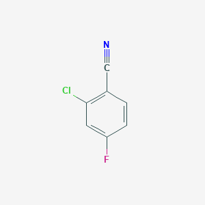molecular formula C7H3ClFN B042565 2-Chloro-4-fluorobenzonitrile CAS No. 60702-69-4