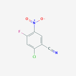 molecular formula C7H2ClFN2O2 B042566 2-Chloro-4-fluoro-5-nitrobenzonitrile CAS No. 183325-39-5