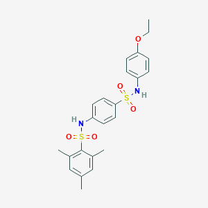 molecular formula C23H26N2O5S2 B425839 N-[4-[(4-ethoxyphenyl)sulfamoyl]phenyl]-2,4,6-trimethylbenzenesulfonamide 