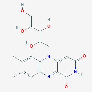 molecular formula C₁₈H₂₁N₃O₆ B042587 1-Deazariboflavin CAS No. 64183-66-0