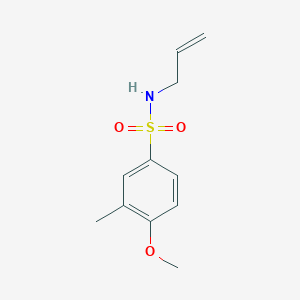 molecular formula C11H15NO3S B425870 N-allyl-4-methoxy-3-methylbenzenesulfonamide CAS No. 664320-48-3