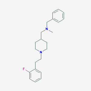 molecular formula C22H29FN2 B4258956 N-benzyl-1-{1-[2-(2-fluorophenyl)ethyl]-4-piperidinyl}-N-methylmethanamine 