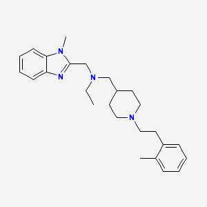 molecular formula C26H36N4 B4259519 N-[(1-methyl-1H-benzimidazol-2-yl)methyl]-N-({1-[2-(2-methylphenyl)ethyl]-4-piperidinyl}methyl)ethanamine 