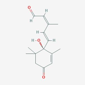 molecular formula C15H20O3 B042599 (+)-Abscisic aldehyde CAS No. 41944-86-9