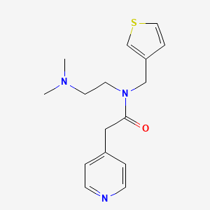 molecular formula C16H21N3OS B4260032 N-[2-(dimethylamino)ethyl]-2-pyridin-4-yl-N-(3-thienylmethyl)acetamide 