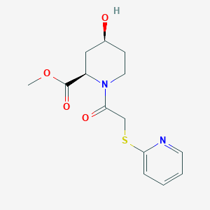 molecular formula C14H18N2O4S B4260204 methyl (2R,4S)-4-hydroxy-1-(2-pyridin-2-ylsulfanylacetyl)piperidine-2-carboxylate 