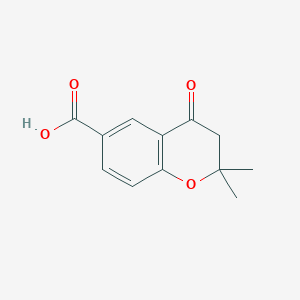 molecular formula C12H12O4 B042611 2,2-Dimethyl-4-oxochroman-6-carboxylic acid CAS No. 65372-54-5