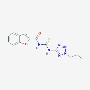 molecular formula C14H14N6O2S B426165 N-(1-benzofuran-2-ylcarbonyl)-N'-(2-propyl-2H-tetraazol-5-yl)thiourea 