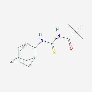 molecular formula C16H26N2OS B426206 N-(2-adamantyl)-N'-(2,2-dimethylpropanoyl)thiourea 