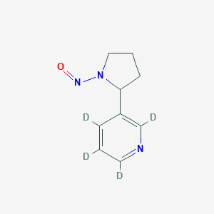 molecular formula C₉H₇D₄N₃O B042627 rac N'-Nitrosonornicotine-D4 CAS No. 66148-19-4