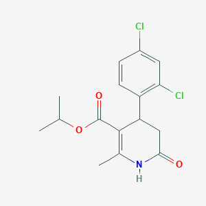 molecular formula C16H17Cl2NO3 B4263045 Propan-2-yl 4-(2,4-dichlorophenyl)-2-methyl-6-oxo-1,4,5,6-tetrahydropyridine-3-carboxylate 