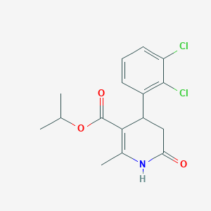 molecular formula C16H17Cl2NO3 B4263055 Propan-2-yl 4-(2,3-dichlorophenyl)-2-methyl-6-oxo-1,4,5,6-tetrahydropyridine-3-carboxylate 