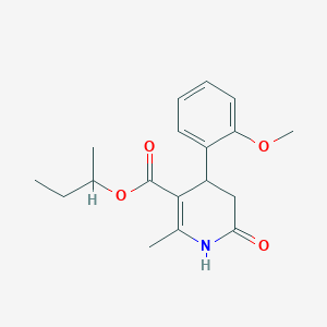 molecular formula C18H23NO4 B4263393 Butan-2-yl 4-(2-methoxyphenyl)-2-methyl-6-oxo-1,4,5,6-tetrahydropyridine-3-carboxylate 
