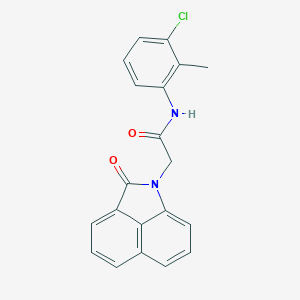 molecular formula C20H15ClN2O2 B426387 N-(3-chloro-2-methylphenyl)-2-(2-oxobenzo[cd]indol-1(2H)-yl)acetamide CAS No. 643005-33-8