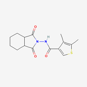 molecular formula C15H18N2O3S B4263911 N-(1,3-dioxooctahydro-2H-isoindol-2-yl)-4,5-dimethylthiophene-3-carboxamide 