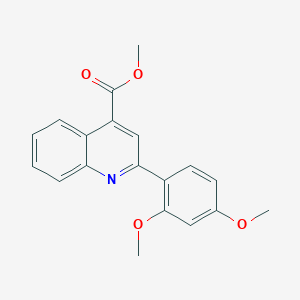 molecular formula C19H17NO4 B4263989 Methyl 2-(2,4-dimethoxyphenyl)quinoline-4-carboxylate 