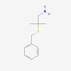 molecular formula C11H17NS B042642 2-Benzylsulfanyl-2-methylpropan-1-amine CAS No. 59681-09-3