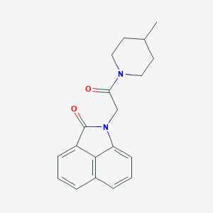 molecular formula C19H20N2O2 B426465 1-[2-(4-methyl-1-piperidinyl)-2-oxoethyl]benzo[cd]indol-2(1H)-one CAS No. 641997-66-2