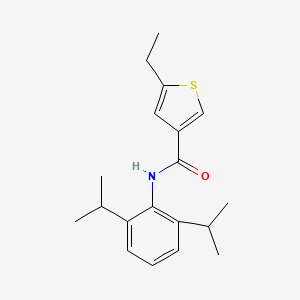 molecular formula C19H25NOS B4265022 N-[2,6-di(propan-2-yl)phenyl]-5-ethylthiophene-3-carboxamide 