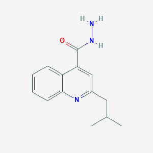 molecular formula C14H17N3O B4265853 2-(2-Methylpropyl)quinoline-4-carbohydrazide 
