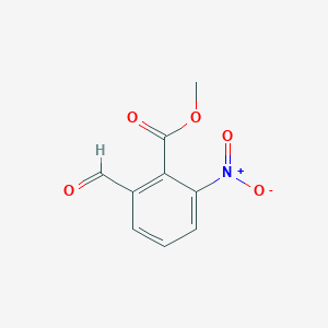 molecular formula C9H7NO5 B042659 Methyl 2-formyl-6-nitrobenzoate CAS No. 142314-70-3