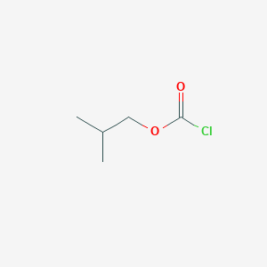molecular formula C5H9ClO2<br>(CH3)2CHCH2OCOCl<br>C5H9ClO2 B042661 异丁基氯甲酸酯 CAS No. 543-27-1