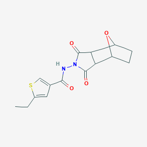 molecular formula C15H16N2O4S B4266421 N-(1,3-dioxooctahydro-2H-4,7-epoxyisoindol-2-yl)-5-ethylthiophene-3-carboxamide 