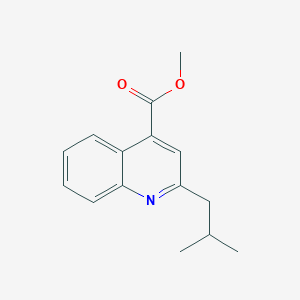 molecular formula C15H17NO2 B4266600 Methyl 2-(2-methylpropyl)quinoline-4-carboxylate 