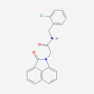 molecular formula C20H15ClN2O2 B426672 N-(2-chlorobenzyl)-2-(2-oxobenzo[cd]indol-1(2H)-yl)acetamide 