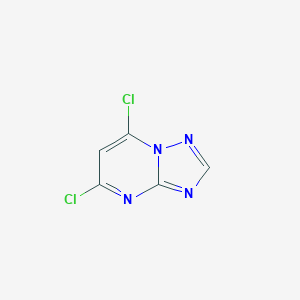 molecular formula C5H2Cl2N4 B042670 5,7-Dichloro-[1,2,4]triazolo[1,5-a]pyrimidine CAS No. 78706-26-0
