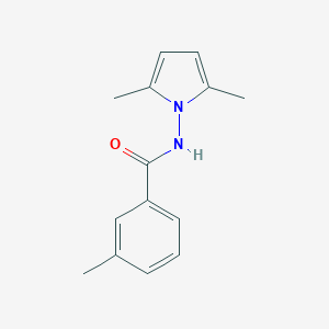 molecular formula C14H16N2O B426742 N-(2,5-dimethyl-1H-pyrrol-1-yl)-3-methylbenzamide 