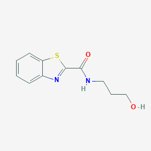 molecular formula C11H12N2O2S B426753 N-(3-hydroxypropyl)-1,3-benzothiazole-2-carboxamide 