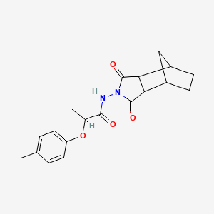 molecular formula C19H22N2O4 B4267854 N-(1,3-dioxooctahydro-2H-4,7-methanoisoindol-2-yl)-2-(4-methylphenoxy)propanamide 