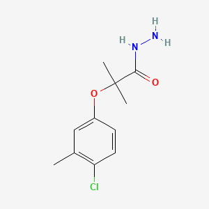 molecular formula C11H15ClN2O2 B4268063 Propanoic acid, 2-(4-chloro-3-methylphenoxy)-2-methyl-, hydrazide CAS No. 78613-32-8