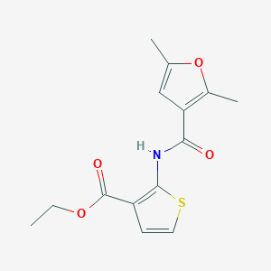 molecular formula C14H15NO4S B4268336 Ethyl 2-[(2,5-dimethylfuran-3-carbonyl)amino]thiophene-3-carboxylate CAS No. 588693-20-3