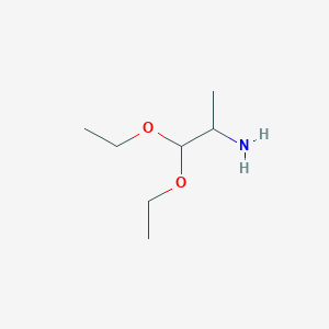 molecular formula C7H17NO2 B042686 1,1-Diethoxypropan-2-amine CAS No. 55064-41-0