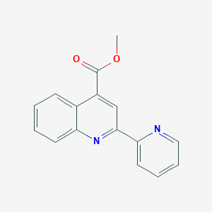 molecular formula C16H12N2O2 B4268653 Methyl 2-(2-pyridyl)quinoline-4-carboxylate 