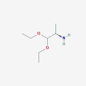 molecular formula C7H17NO2 B042688 (S)-1,1-Diethoxy-2-propanamine CAS No. 126147-80-6