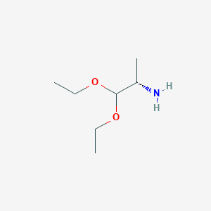molecular formula C7H17NO2 B042688 (S)-1,1-diethoxypropan-2-amine CAS No. 126147-80-6