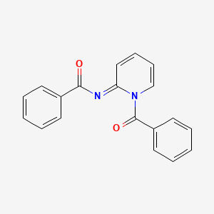 molecular formula C19H14N2O2 B4268853 N-(1-benzoylpyridin-2-ylidene)benzamide CAS No. 7504-87-2