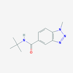 molecular formula C12H16N4O B426897 N-(tert-butyl)-1-methyl-1H-1,2,3-benzotriazole-5-carboxamide 