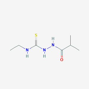 molecular formula C7H15N3OS B4269172 N-ethyl-2-(2-methylpropanoyl)hydrazinecarbothioamide 